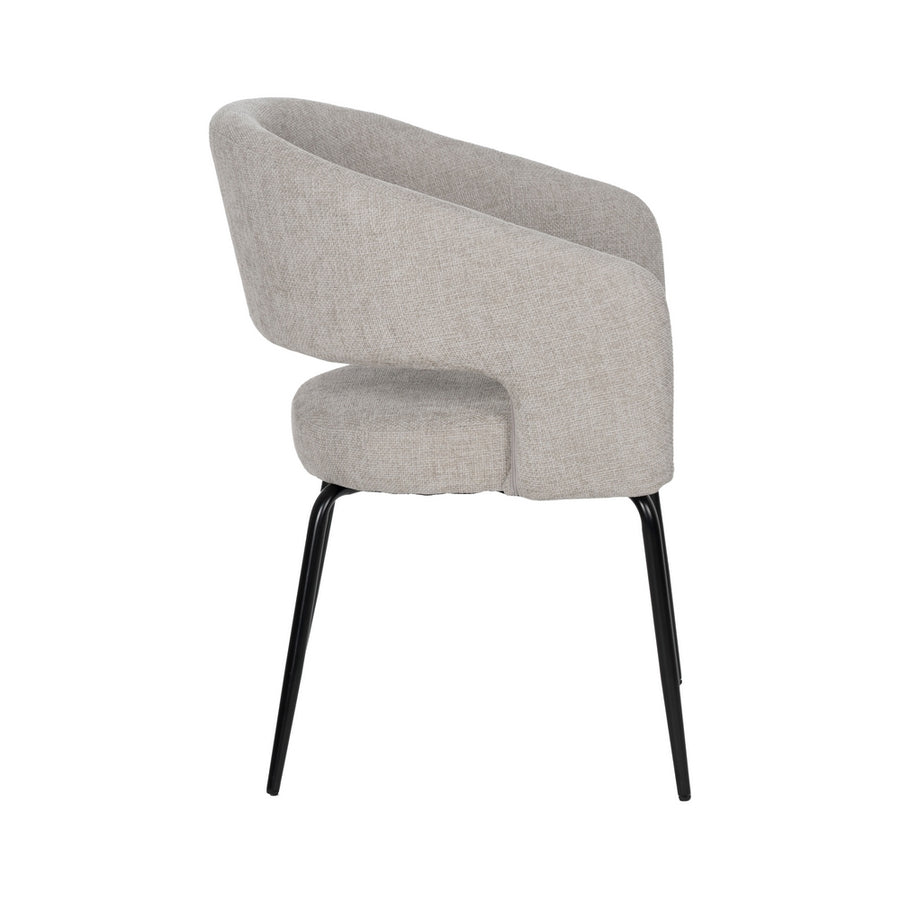 SILLA GRIS TEJIDO-METAL CONTRACT 57 X 56 X 81 CM