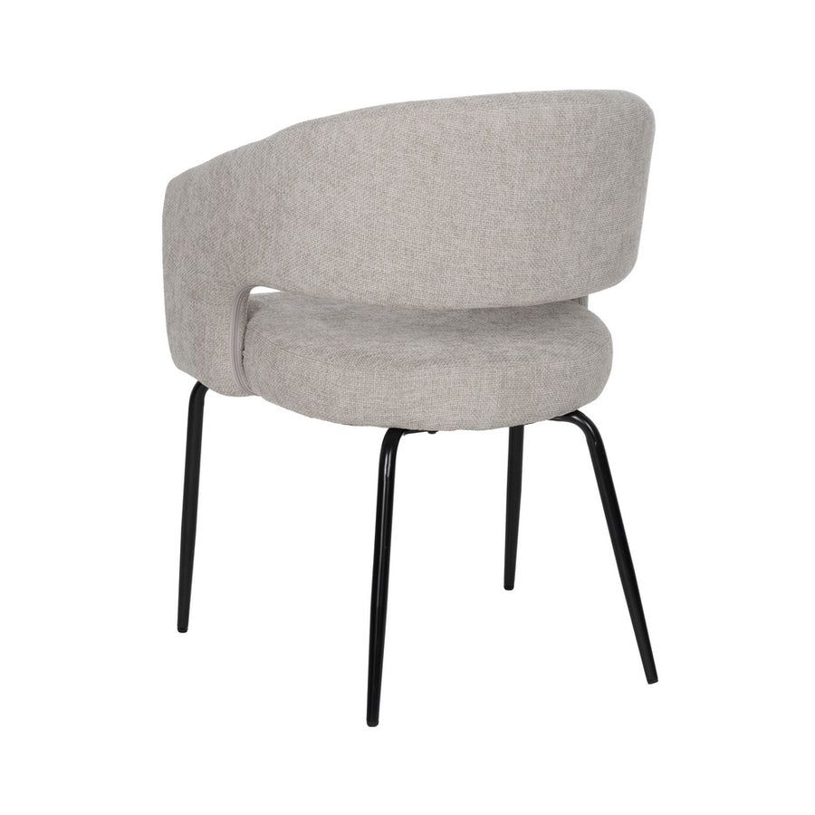 SILLA GRIS TEJIDO-METAL CONTRACT 57 X 56 X 81 CM