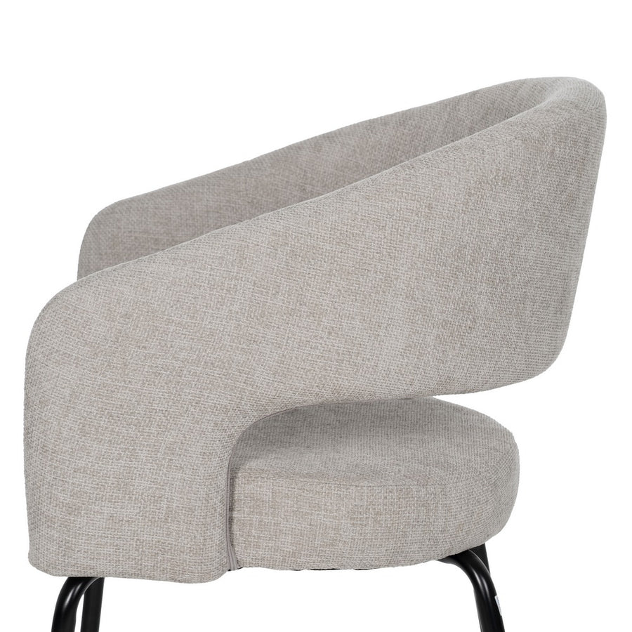 SILLA GRIS TEJIDO-METAL CONTRACT 57 X 56 X 81 CM