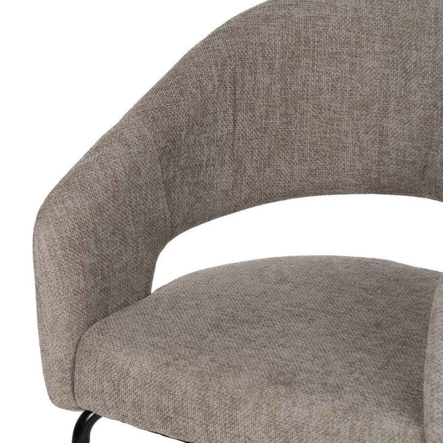 SILLA TAUPE TEJIDO-METAL CONTRACT 57 X 56 X 81 CM