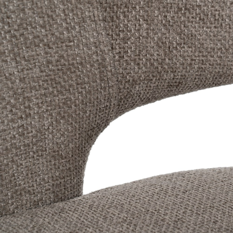 SILLA TAUPE TEJIDO-METAL CONTRACT 57 X 56 X 81 CM