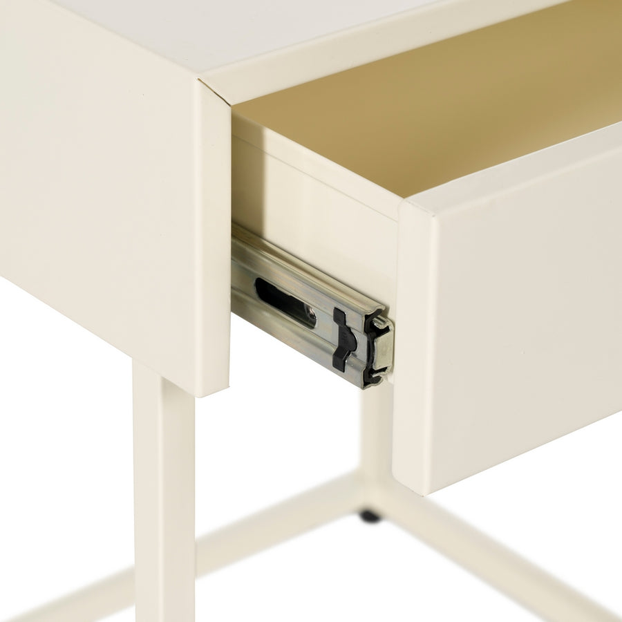 MESITA CREMA ACERO 43 X 41 X 50 CM