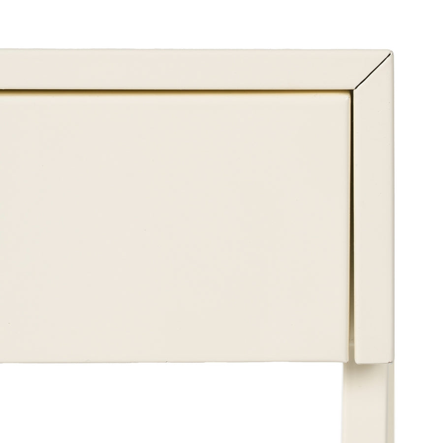 MESITA CREMA ACERO 43 X 41 X 50 CM