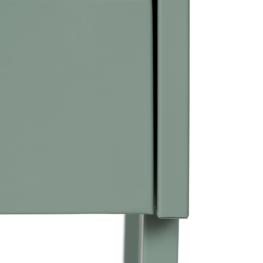 MESITA VERDE ACERO 43 X 41 X 50 CM