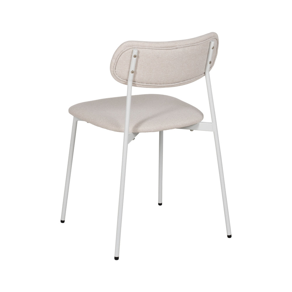 SILLA CREMA TEJIDO-METAL CONTRACT 49 X 47 X 76 CM