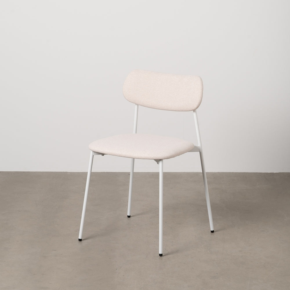 SILLA CREMA TEJIDO-METAL CONTRACT 49 X 47 X 76 CM