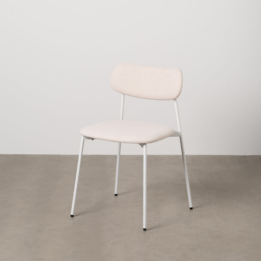 SILLA CREMA TEJIDO-METAL CONTRACT 49 X 47 X 76 CM