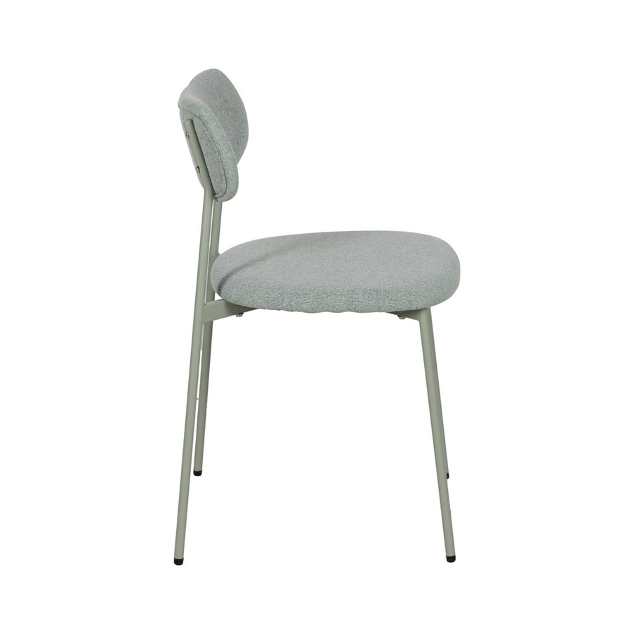 SILLA VERDE TEJIDO-METAL CONTRACT 49 X 47 X 76 CM
