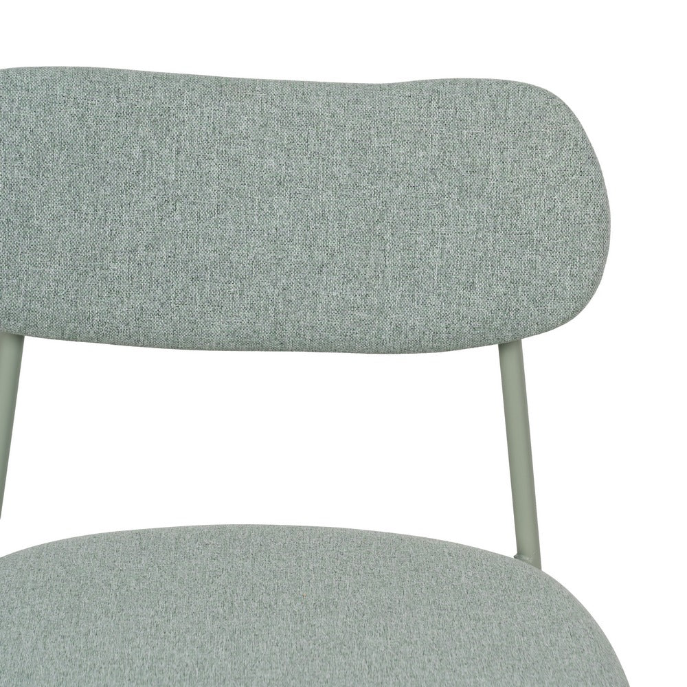 SILLA VERDE TEJIDO-METAL CONTRACT 49 X 47 X 76 CM