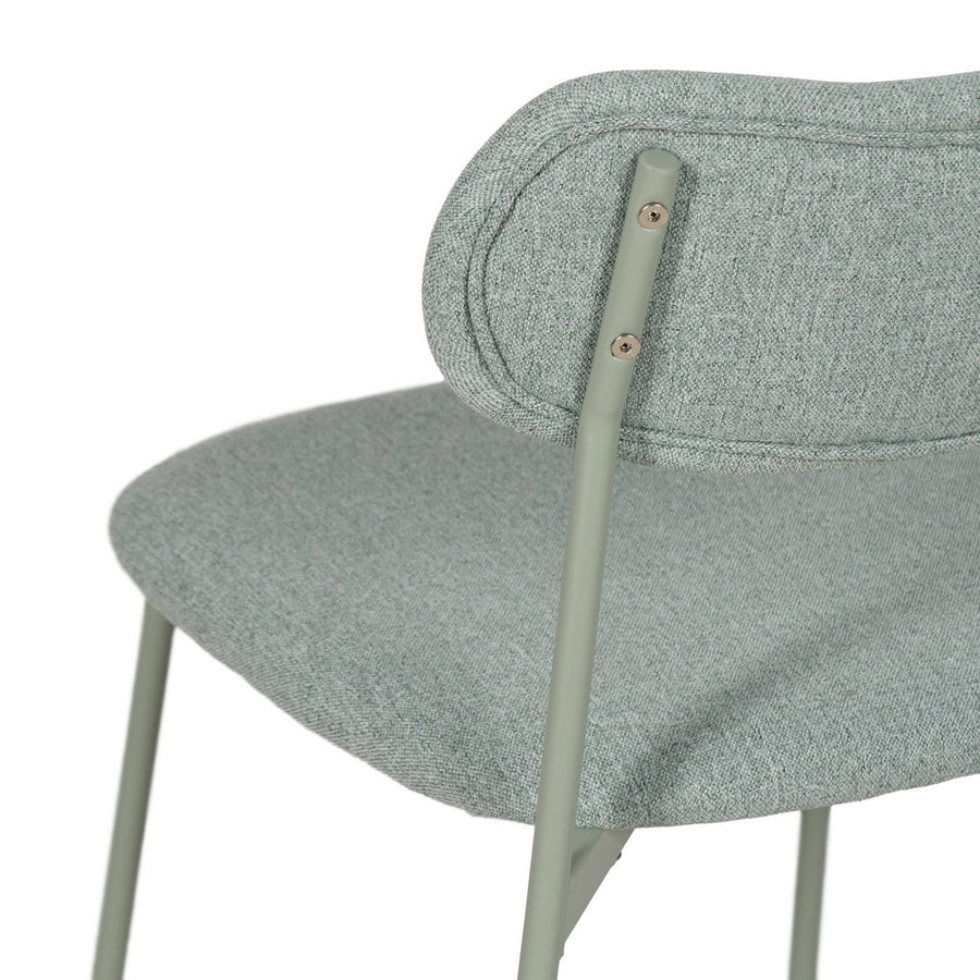 SILLA VERDE TEJIDO-METAL CONTRACT 49 X 47 X 76 CM