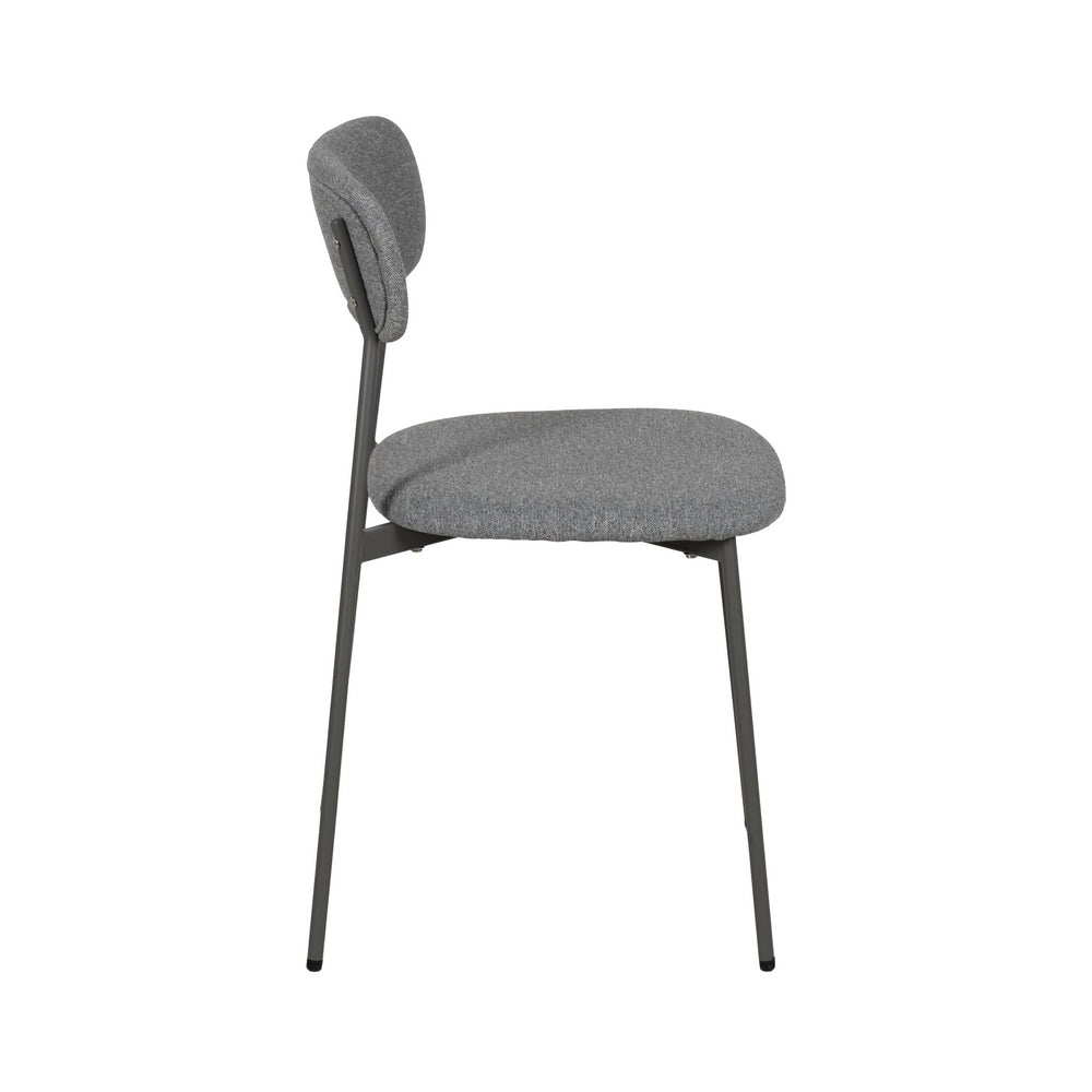 SILLA GRIS TEJIDO-METAL CONTRACT 49 X 47 X 76 CM