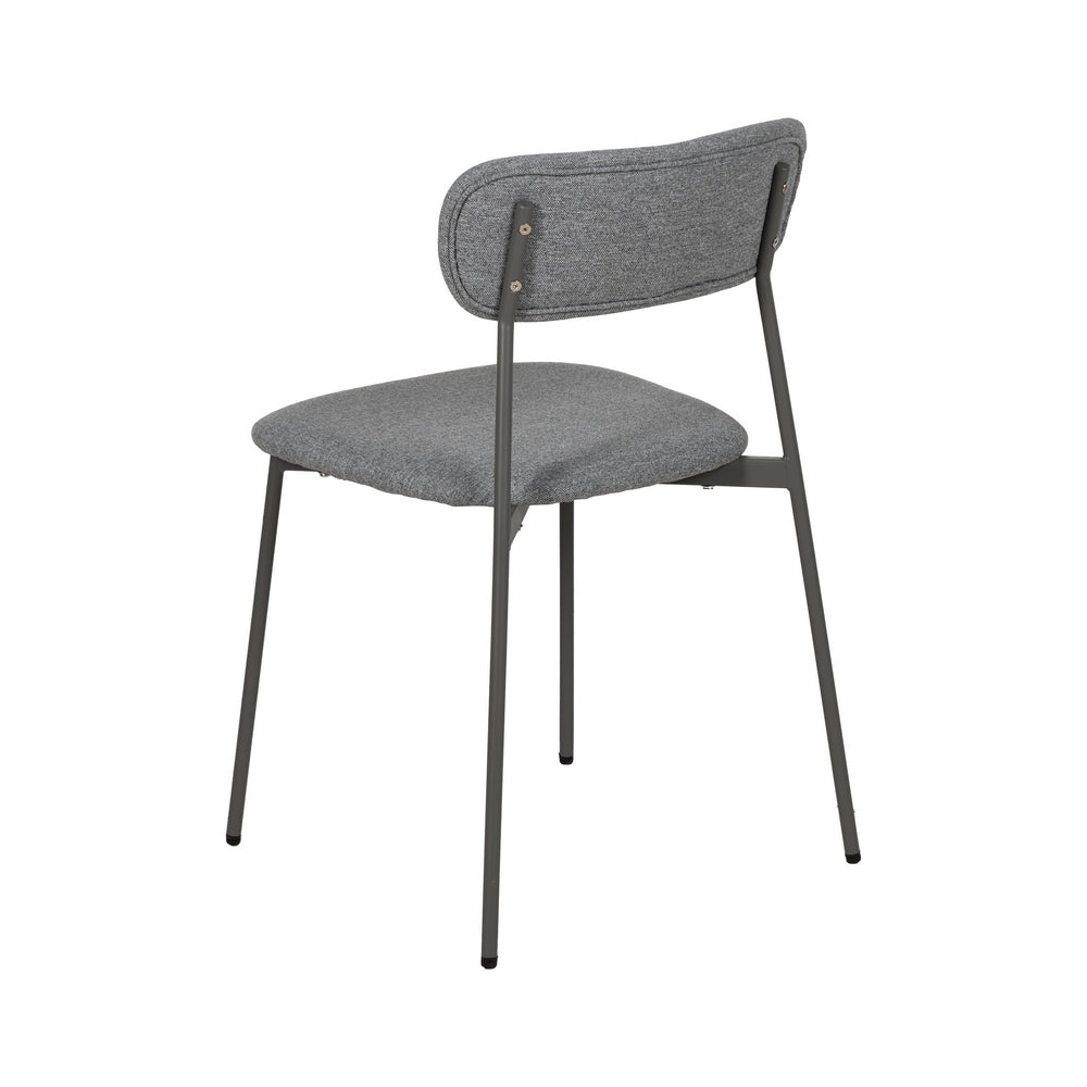 SILLA GRIS TEJIDO-METAL CONTRACT 49 X 47 X 76 CM