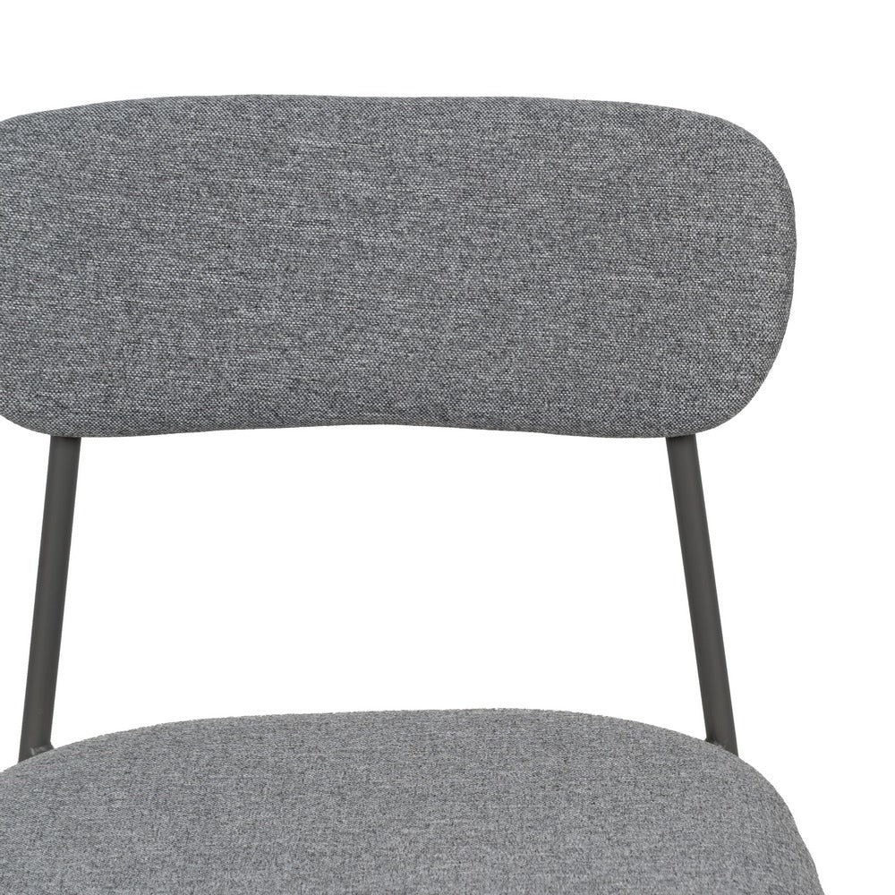SILLA GRIS TEJIDO-METAL CONTRACT 49 X 47 X 76 CM