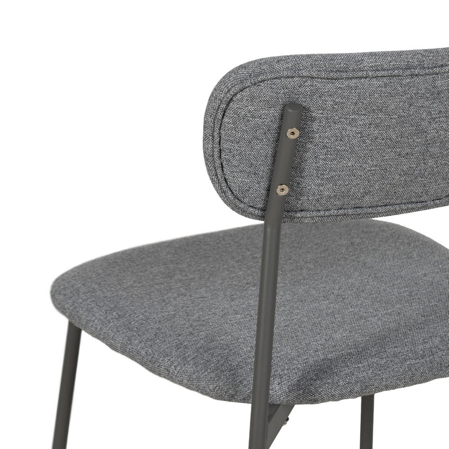 SILLA GRIS TEJIDO-METAL CONTRACT 49 X 47 X 76 CM