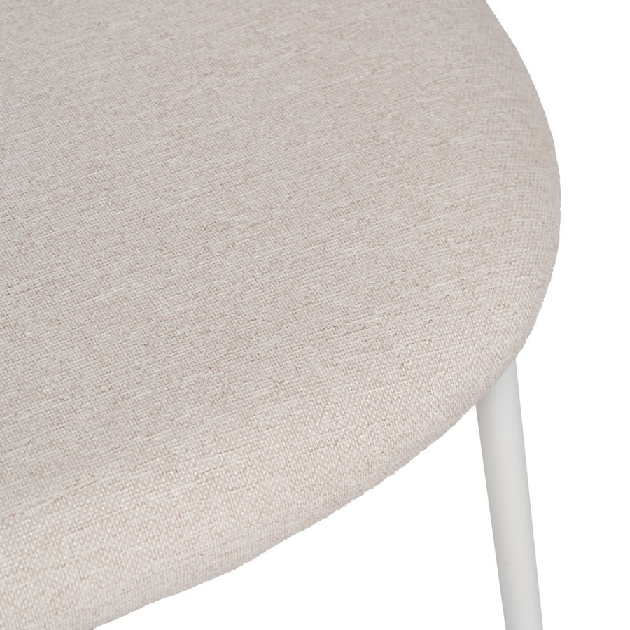 SILLA CREMA TEJIDO-METAL CONTRACT 51 X 52 X 79,50 CM