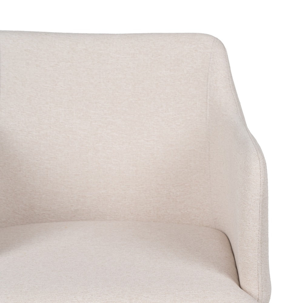 SILLA CREMA TEJIDO-METAL SALÓN 51 X 55 X 77 CM