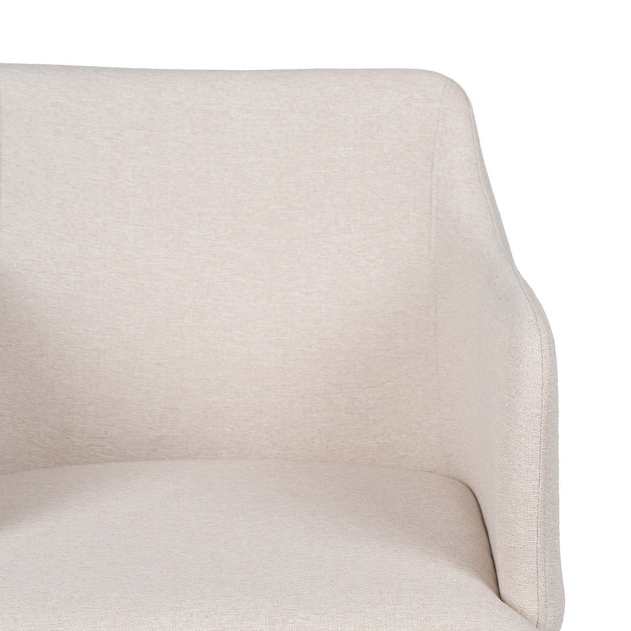 SILLA CREMA TEJIDO-METAL SALÓN 51 X 55 X 77 CM