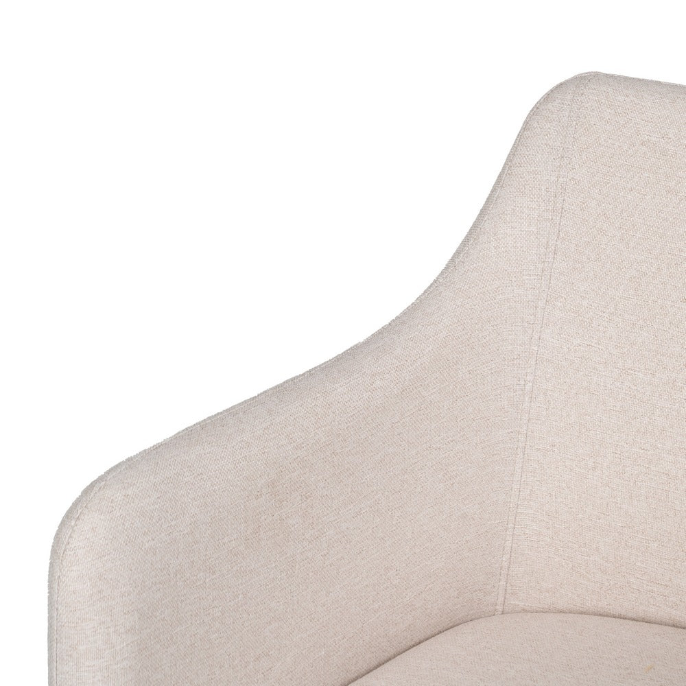 SILLA CREMA TEJIDO-METAL SALÓN 51 X 55 X 77 CM