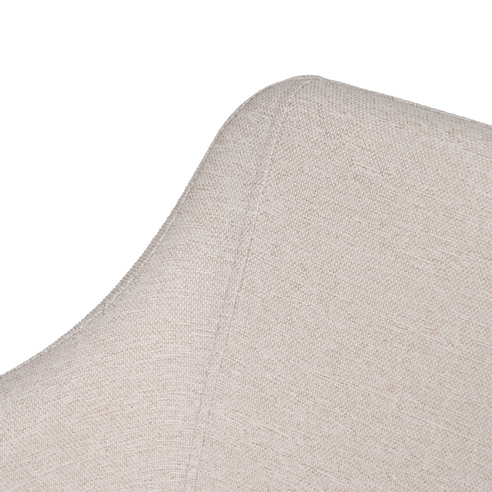 SILLA CREMA TEJIDO-METAL SALÓN 51 X 55 X 77 CM