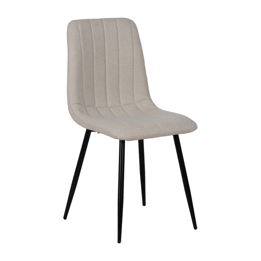 SILLA CREMA TEJIDO-METAL SALÓN 44 X 51 X 88 CM