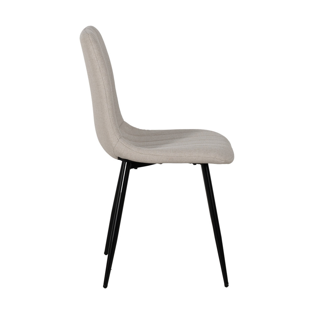 SILLA CREMA TEJIDO-METAL SALÓN 44 X 51 X 88 CM
