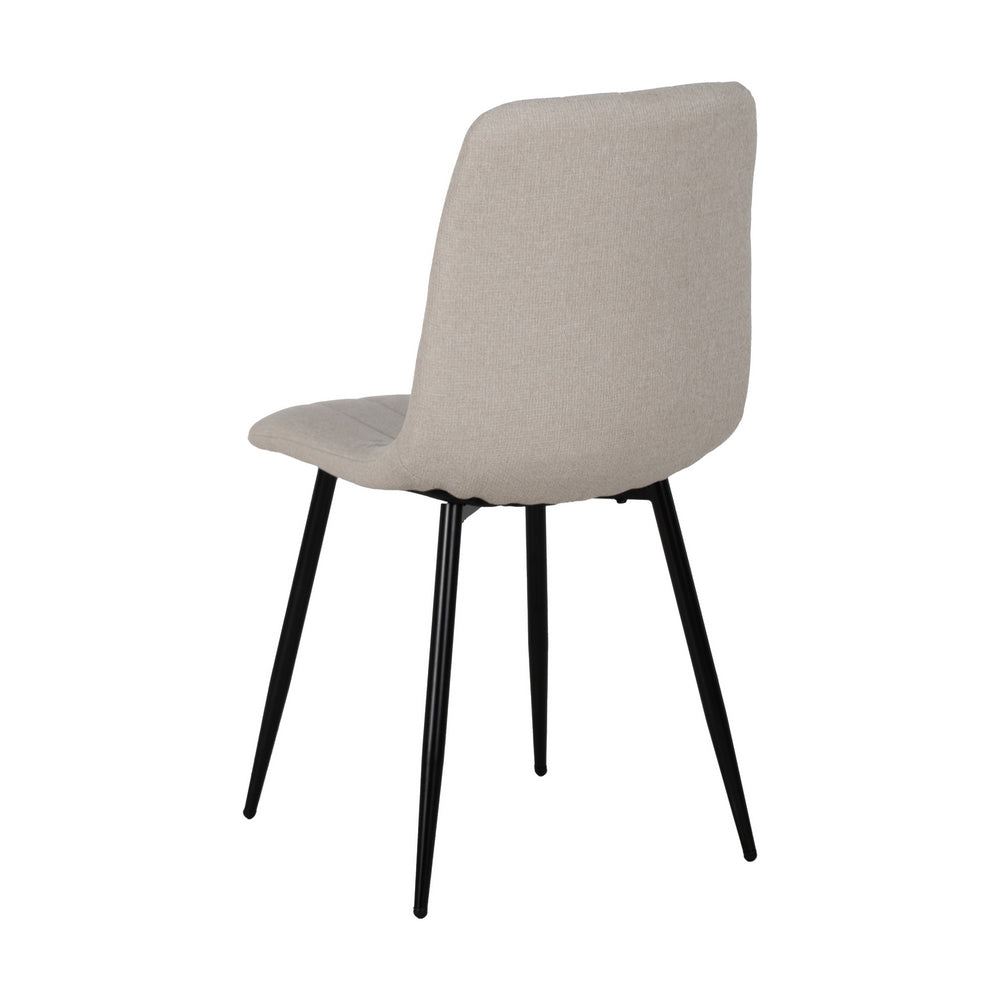 SILLA CREMA TEJIDO-METAL SALÓN 44 X 51 X 88 CM