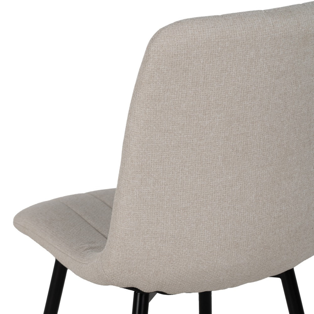 SILLA CREMA TEJIDO-METAL SALÓN 44 X 51 X 88 CM