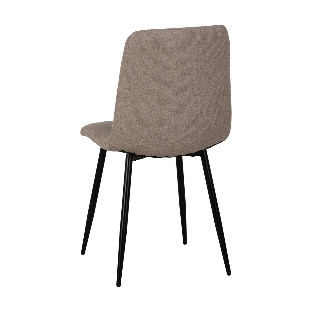 BEIGE FABRIC-METAL DINING CHAIR 44 X 51 X 88 CM