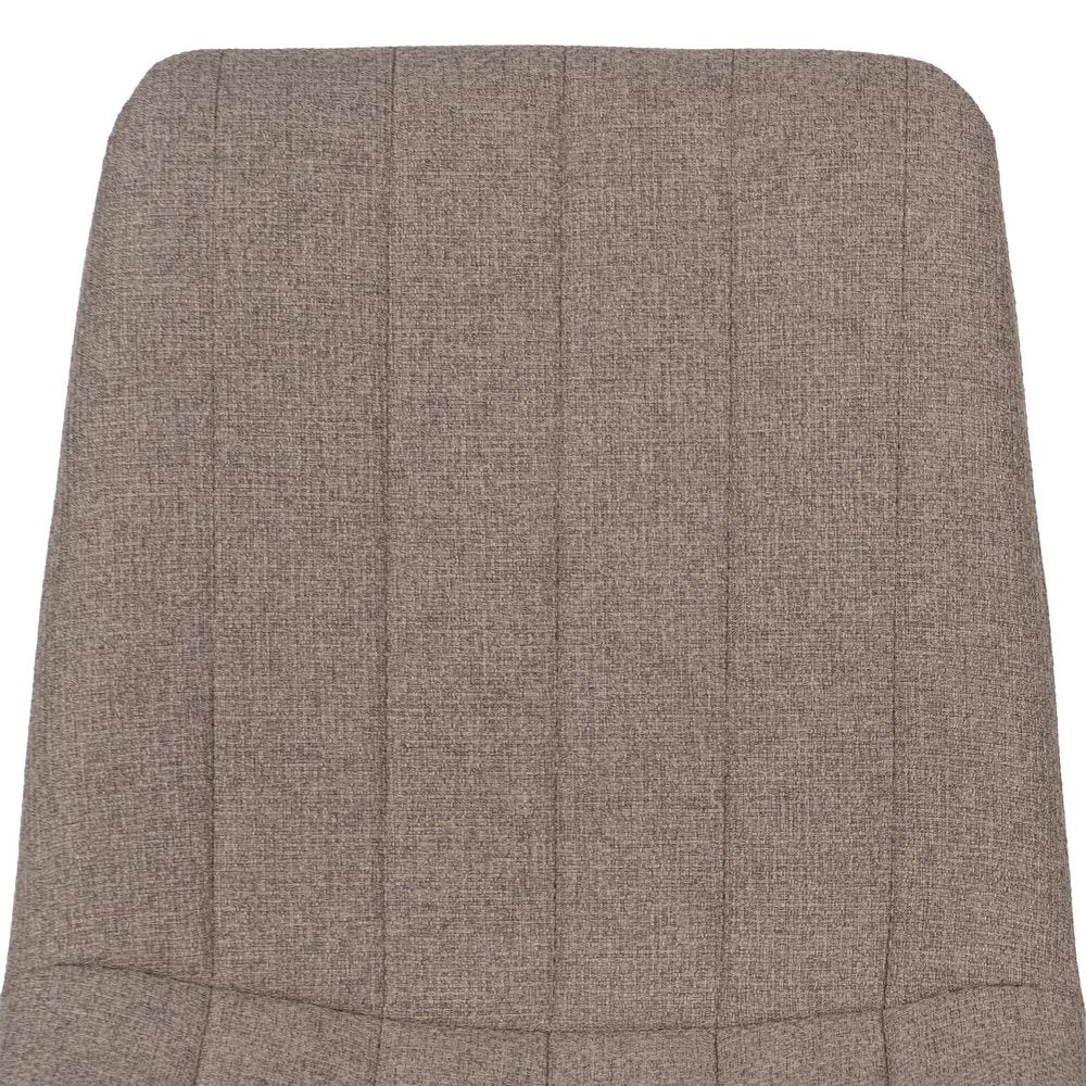BEIGE FABRIC-METAL DINING CHAIR 44 X 51 X 88 CM