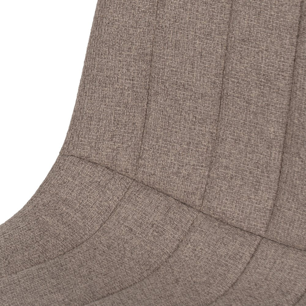 BEIGE FABRIC-METAL DINING CHAIR 44 X 51 X 88 CM