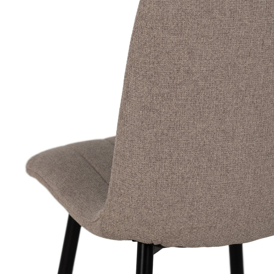 SILLA BEIGE TEJIDO-METAL SALÓN 44 X 51 X 88 CM