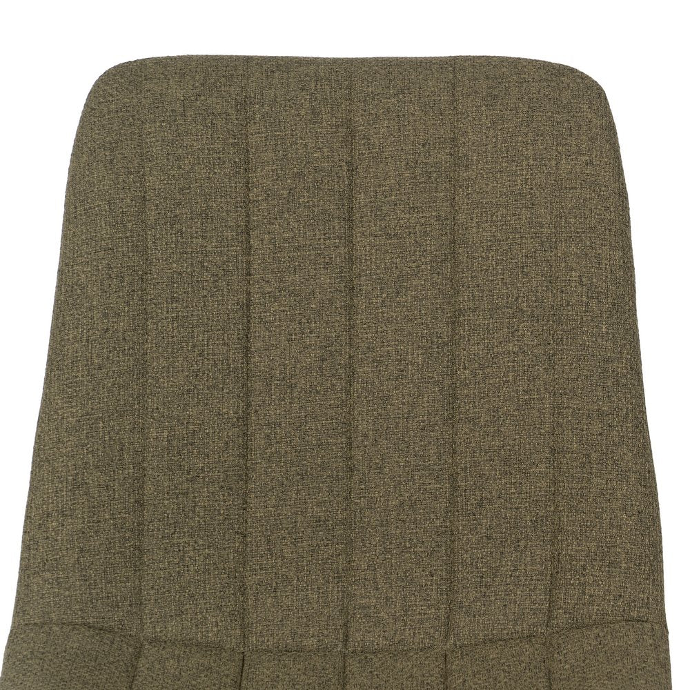 GREEN FABRIC-METAL DINING CHAIR 44 X 51 X 88 CM