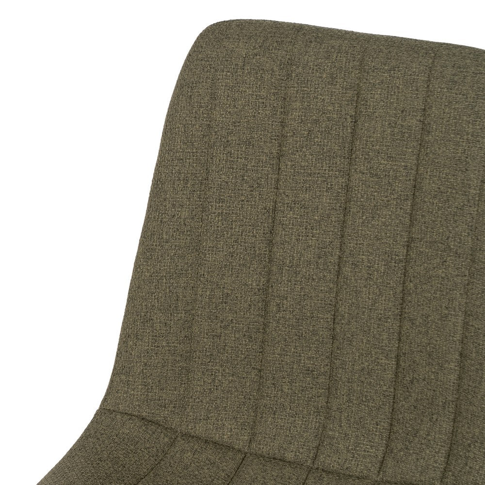 GREEN FABRIC-METAL DINING CHAIR 44 X 51 X 88 CM