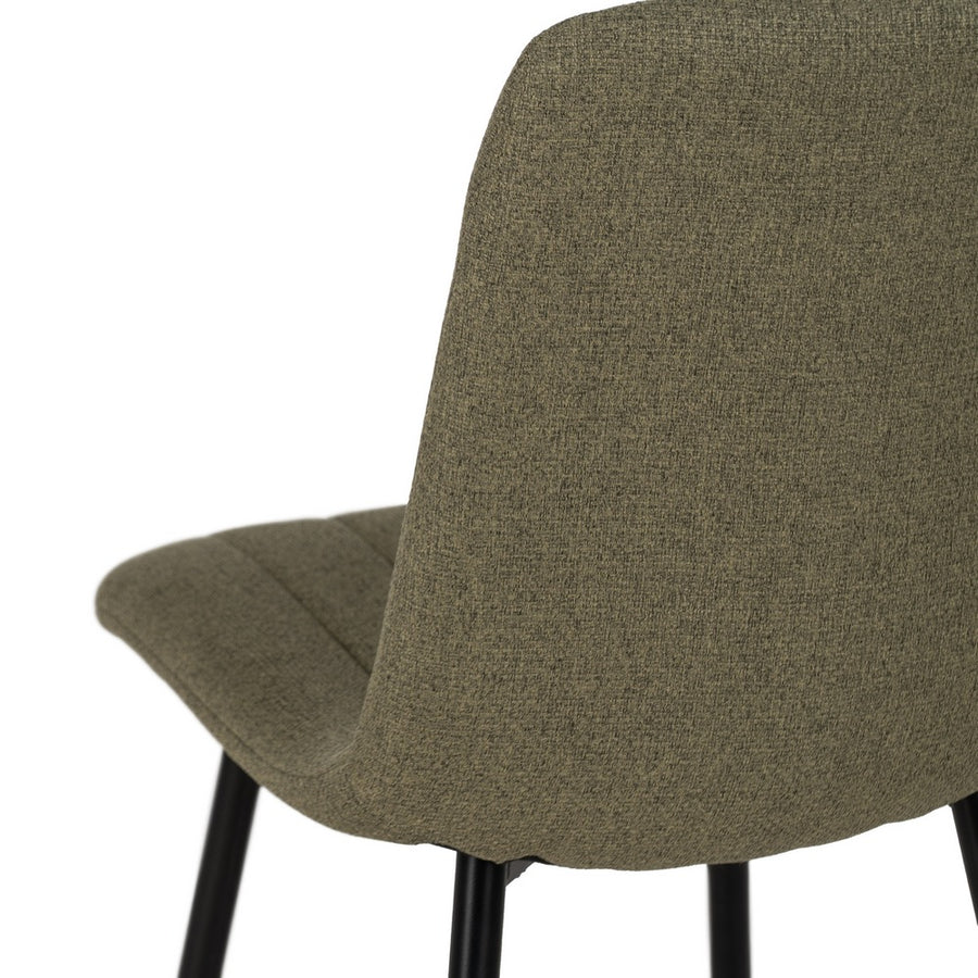 SILLA VERDE TEJIDO-METAL SALÓN 44 X 51 X 88 CM