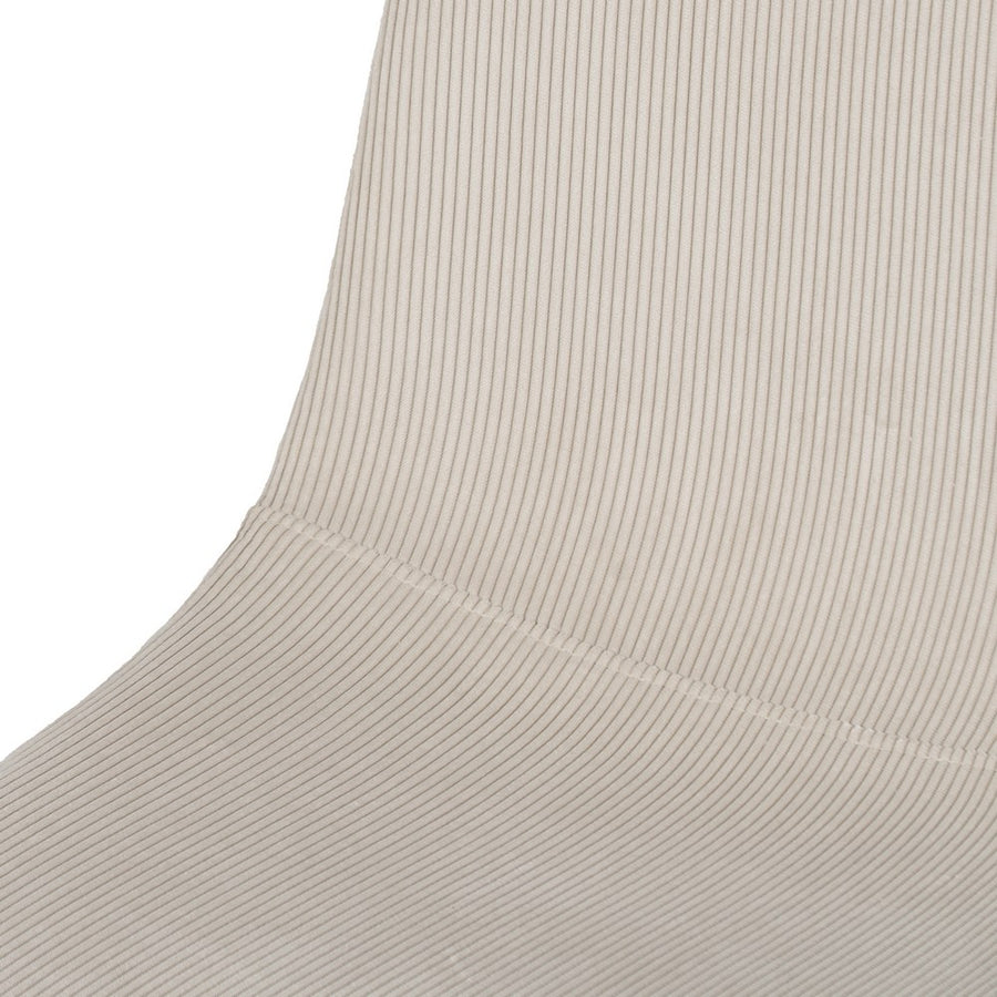 SILLA PANA CREMA TEJIDO-METAL SALÓN 44 X 47 X 88 CM