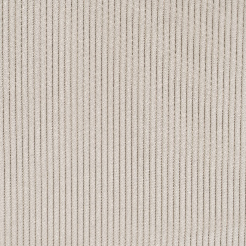 CREAM CORDUROY FABRIC-METAL DINING CHAIR 44 X 47 X 88 CM