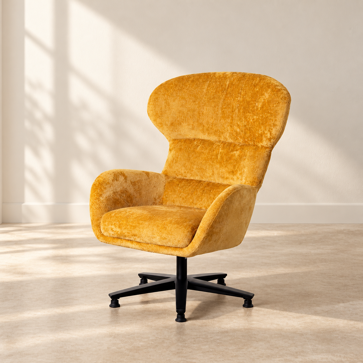 SILLÓN GIRATORIO MOSTAZA — AMBIENTE