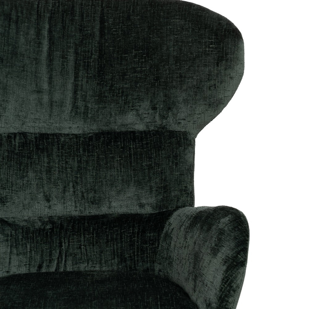 SILLÓN GIRATORIO VERDE TEJIDO-METAL 78 X 84,50 X 104,50 CM