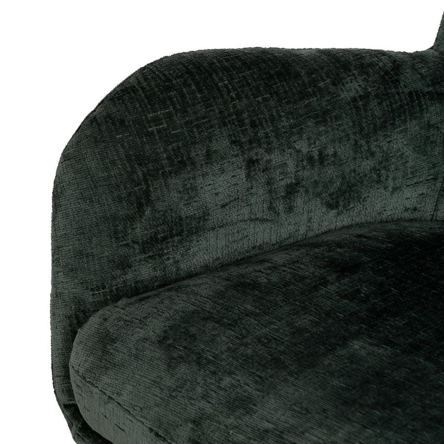 SILLÓN GIRATORIO VERDE TEJIDO-METAL 78 X 84,50 X 104,50 CM