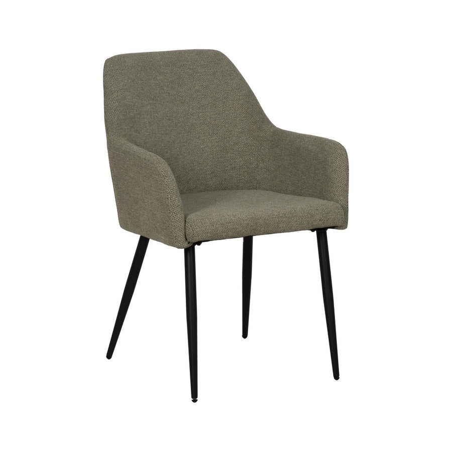SILLA VERDE TEJIDO-METAL CONTRACT 48 X 62 X 88 CM