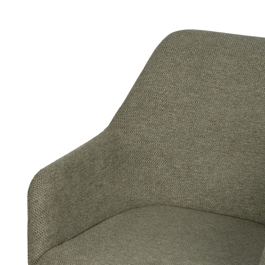 SILLA VERDE TEJIDO-METAL CONTRACT 48 X 62 X 88 CM