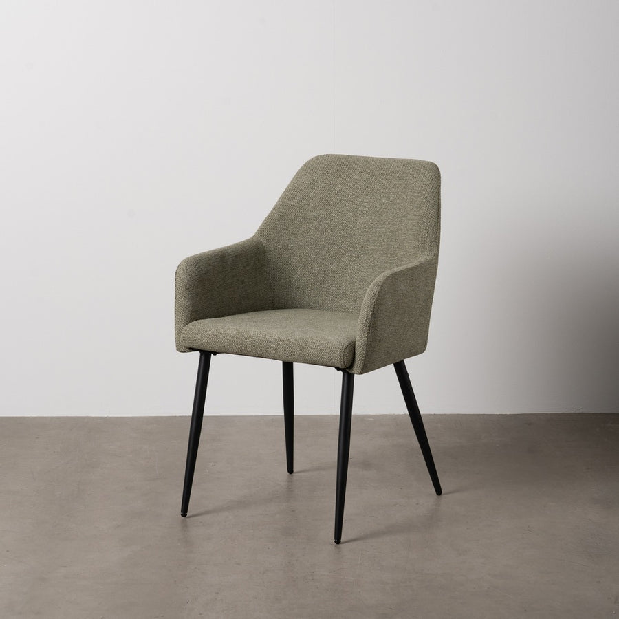 SILLA VERDE TEJIDO-METAL CONTRACT 48 X 62 X 88 CM