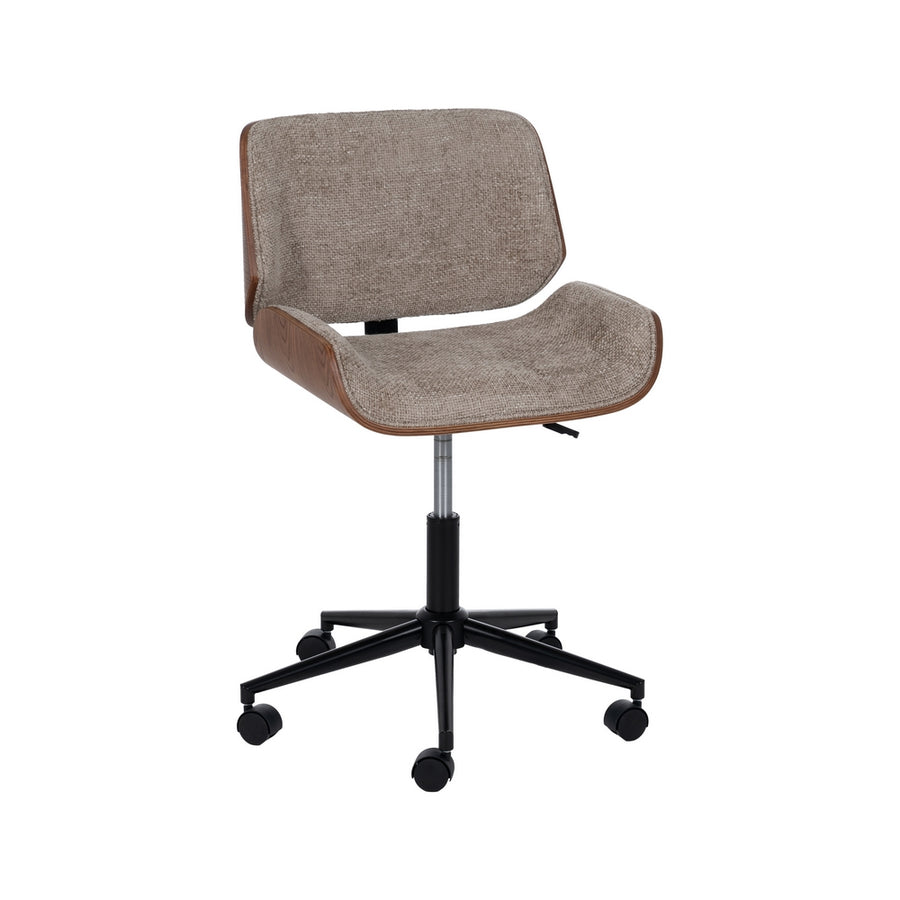 SILLA RUEDAS BEIGE-MARRÓN TEJIDO-MADERA 54 X 61 X 88 CM