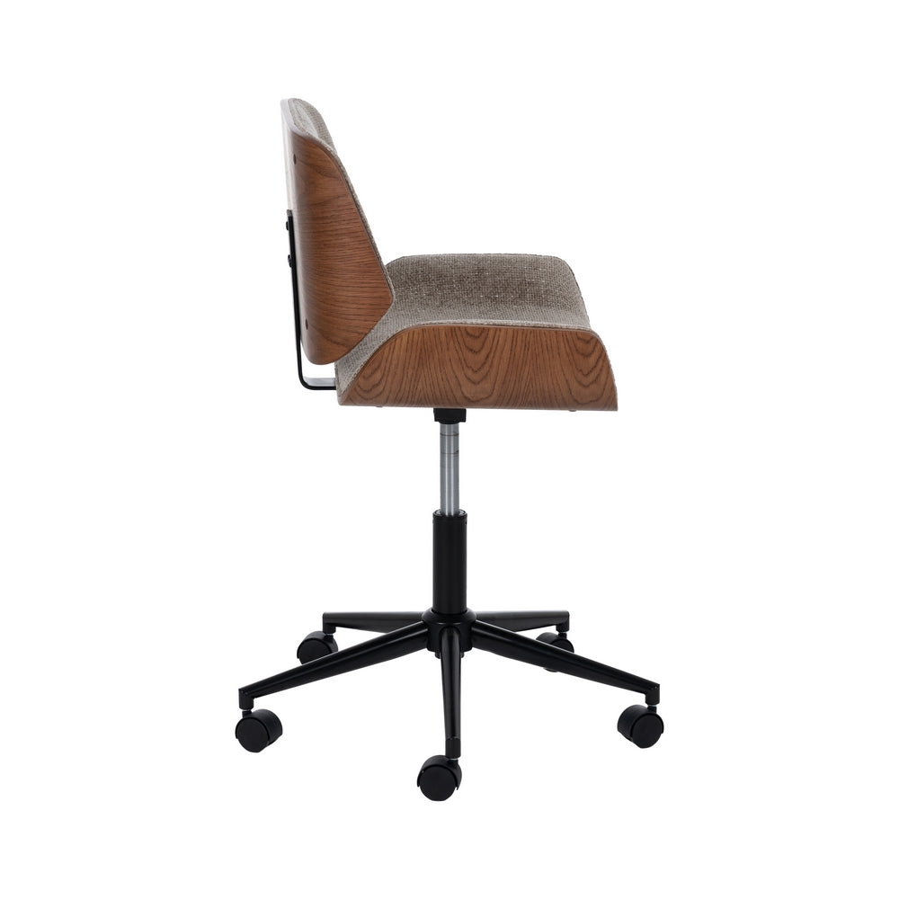 SILLA RUEDAS BEIGE-MARRÓN TEJIDO-MADERA 54 X 61 X 88 CM