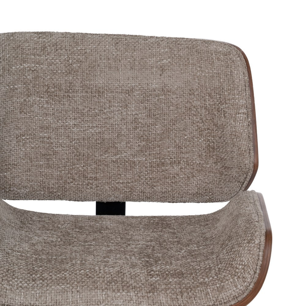 SILLA RUEDAS BEIGE-MARRÓN TEJIDO-MADERA 54 X 61 X 88 CM