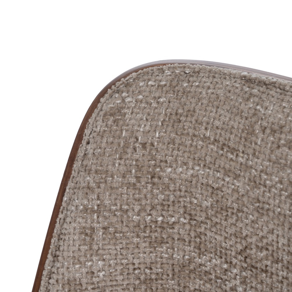 SILLA RUEDAS BEIGE-MARRÓN TEJIDO-MADERA 54 X 61 X 88 CM