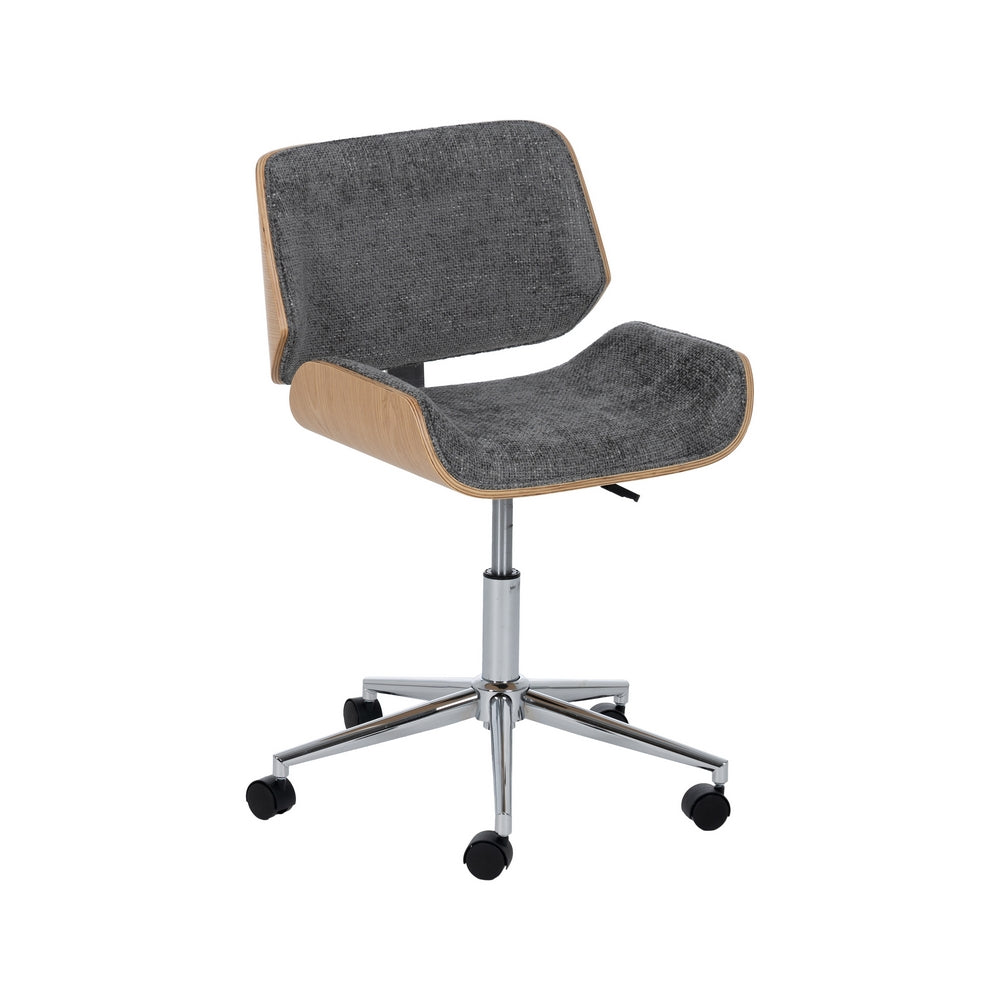 SILLA RUEDAS GRIS-NATURAL TEJIDO-MADERA 54 X 61 X 88 CM