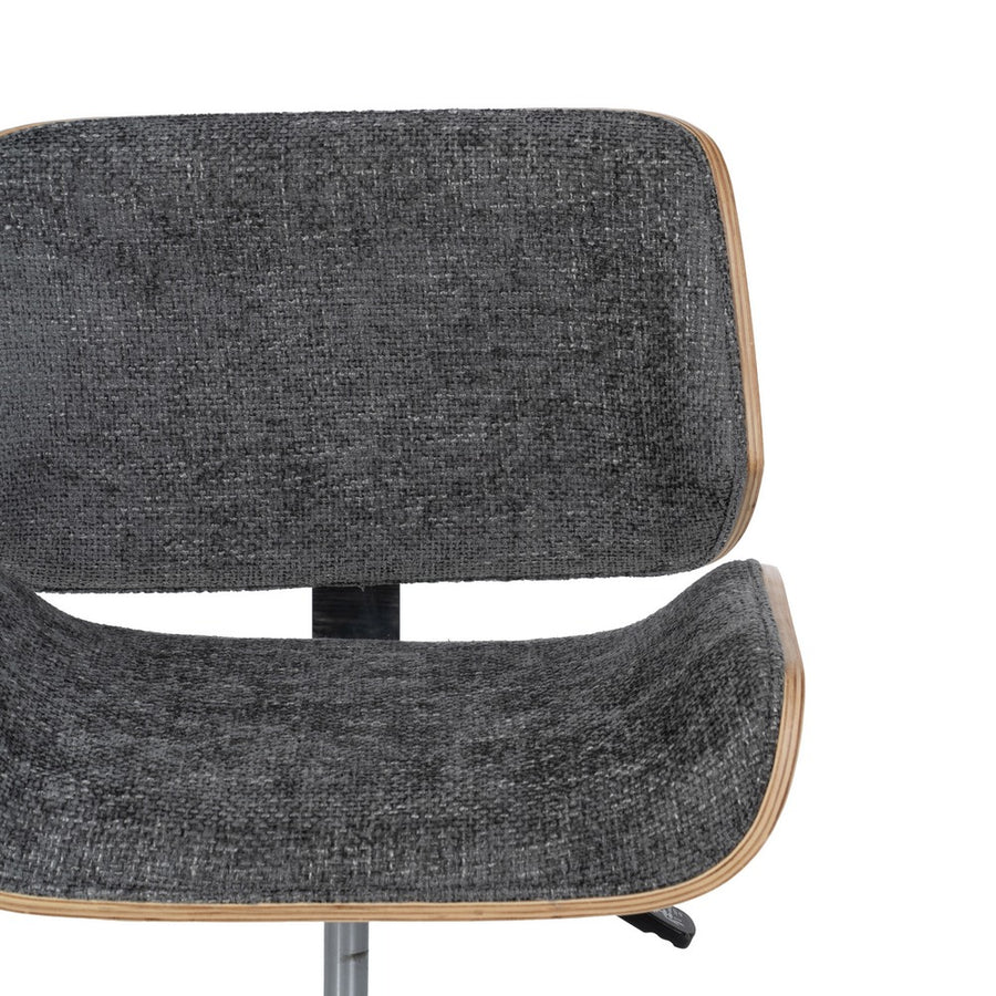 SILLA RUEDAS GRIS-NATURAL TEJIDO-MADERA 54 X 61 X 88 CM