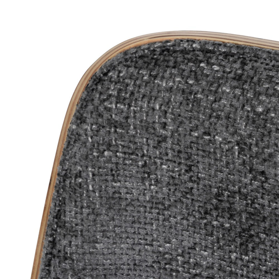 SILLA RUEDAS GRIS-NATURAL TEJIDO-MADERA 54 X 61 X 88 CM
