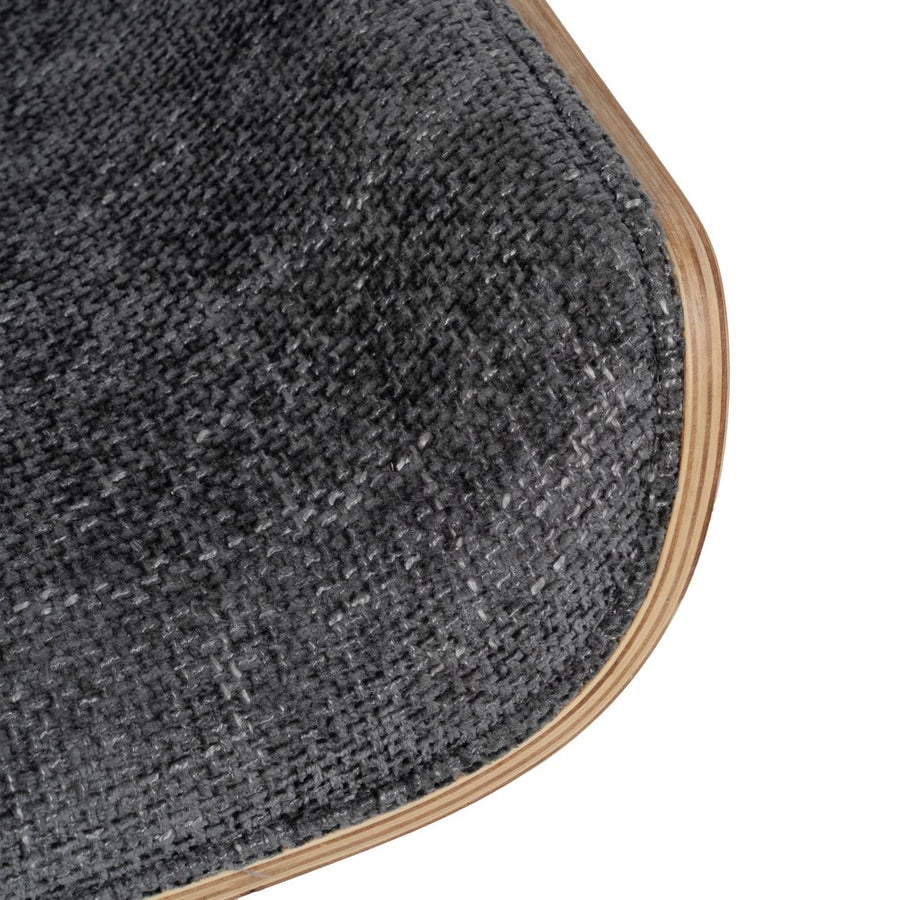 SILLA RUEDAS GRIS-NATURAL TEJIDO-MADERA 54 X 61 X 88 CM